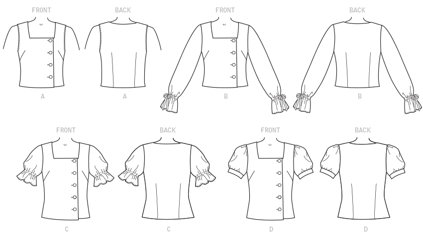 McCall's Sewing Pattern Misses' Tops (PDF) 558 McCall's Sewing Pattern Misses' Tops (PDF)