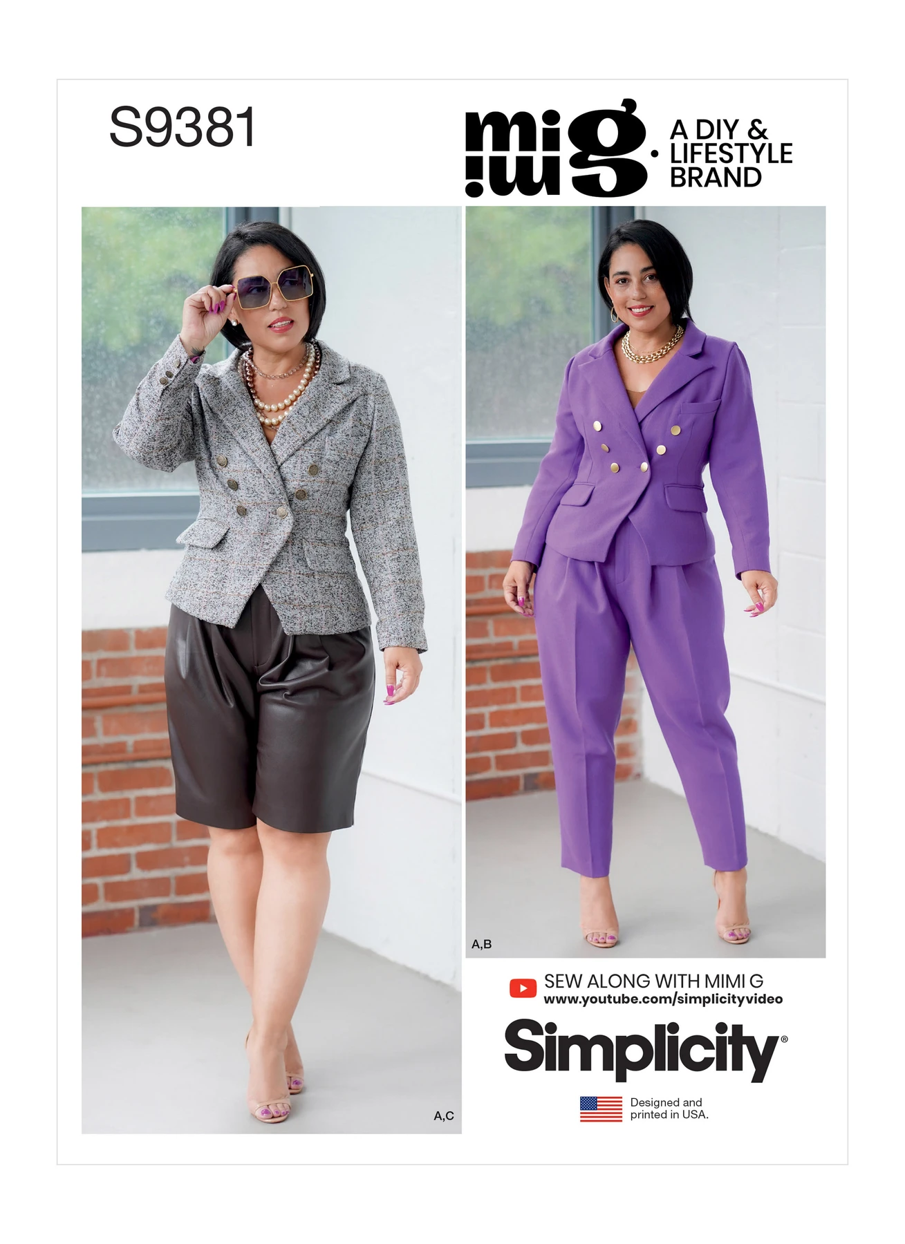 Simplicity Sewing Pattern Misses' & Women's Lined Jacket, Pants and Shorts (PDF) 1 Simplicity Sewing Pattern Misses' & Women's Lined Jacket, Pants and Shorts (PDF)
