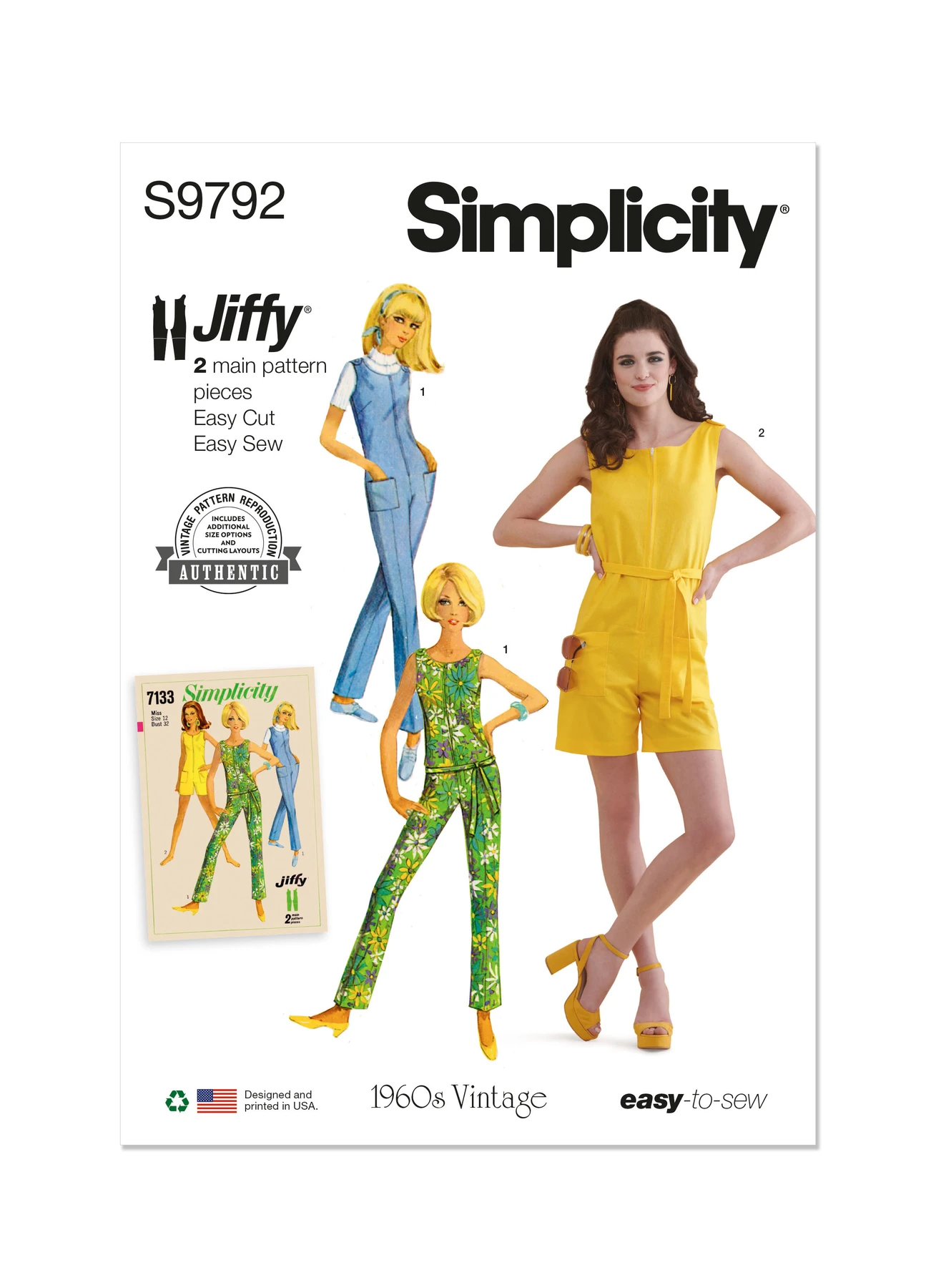 Simplicity Sewing Pattern Misses' Jumpsuit in Two Lengths 1 Simplicity Sewing Pattern Misses' Jumpsuit in Two Lengths