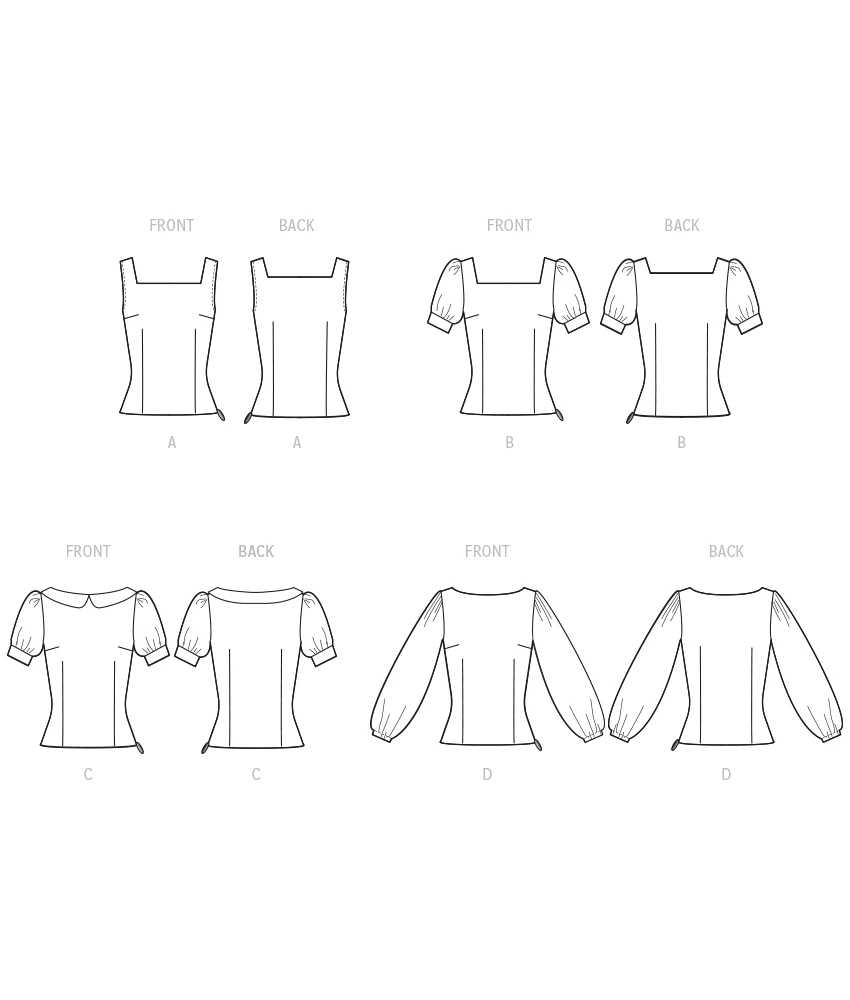 McCall's Sewing Pattern Misses' Tops (PDF) 8 McCall's Sewing Pattern Misses' Tops (PDF)