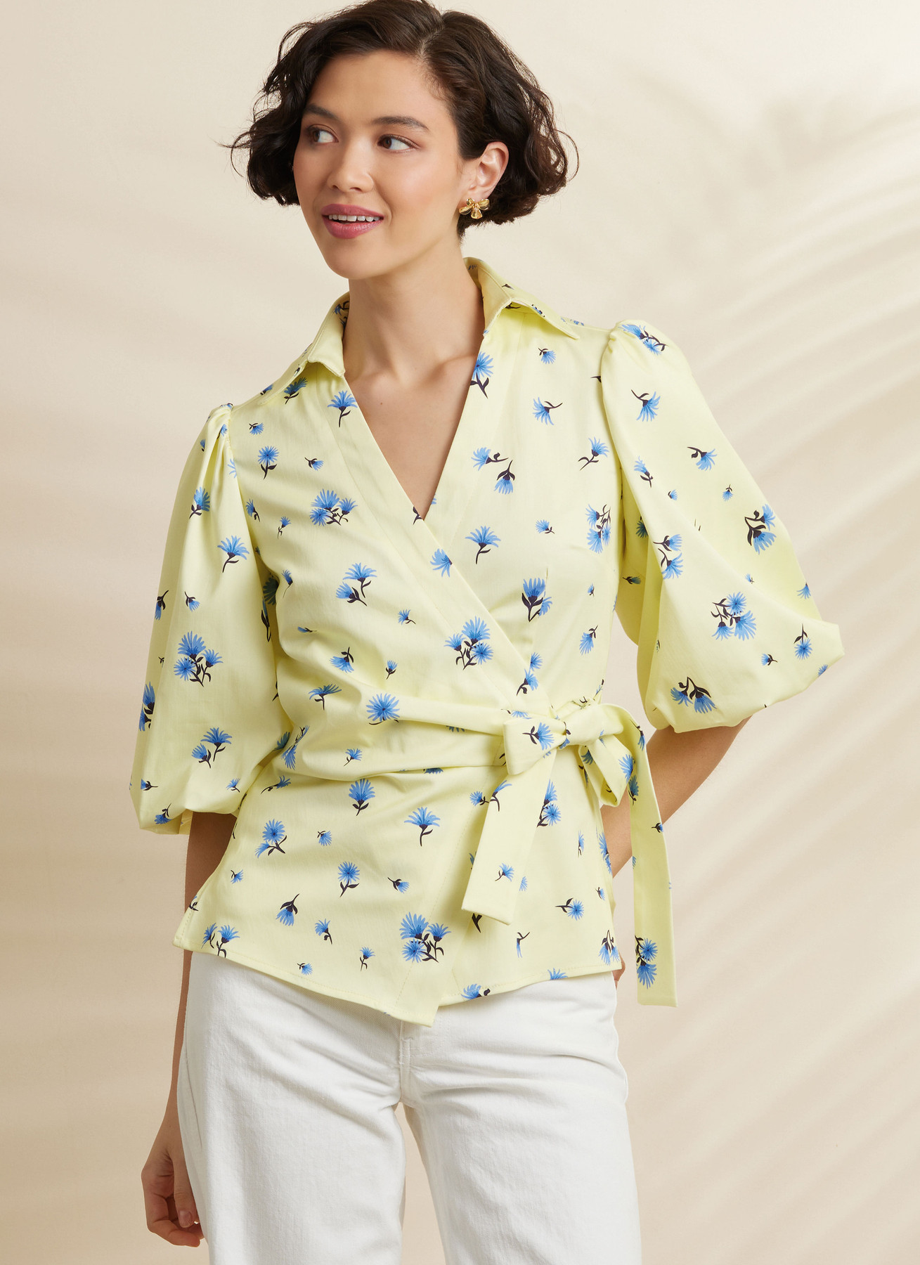 Simplicity Sewing Pattern Misses' Wrap Top with Sleeve Variations (PDF) 2 Simplicity Sewing Pattern Misses' Wrap Top with Sleeve Variations (PDF)