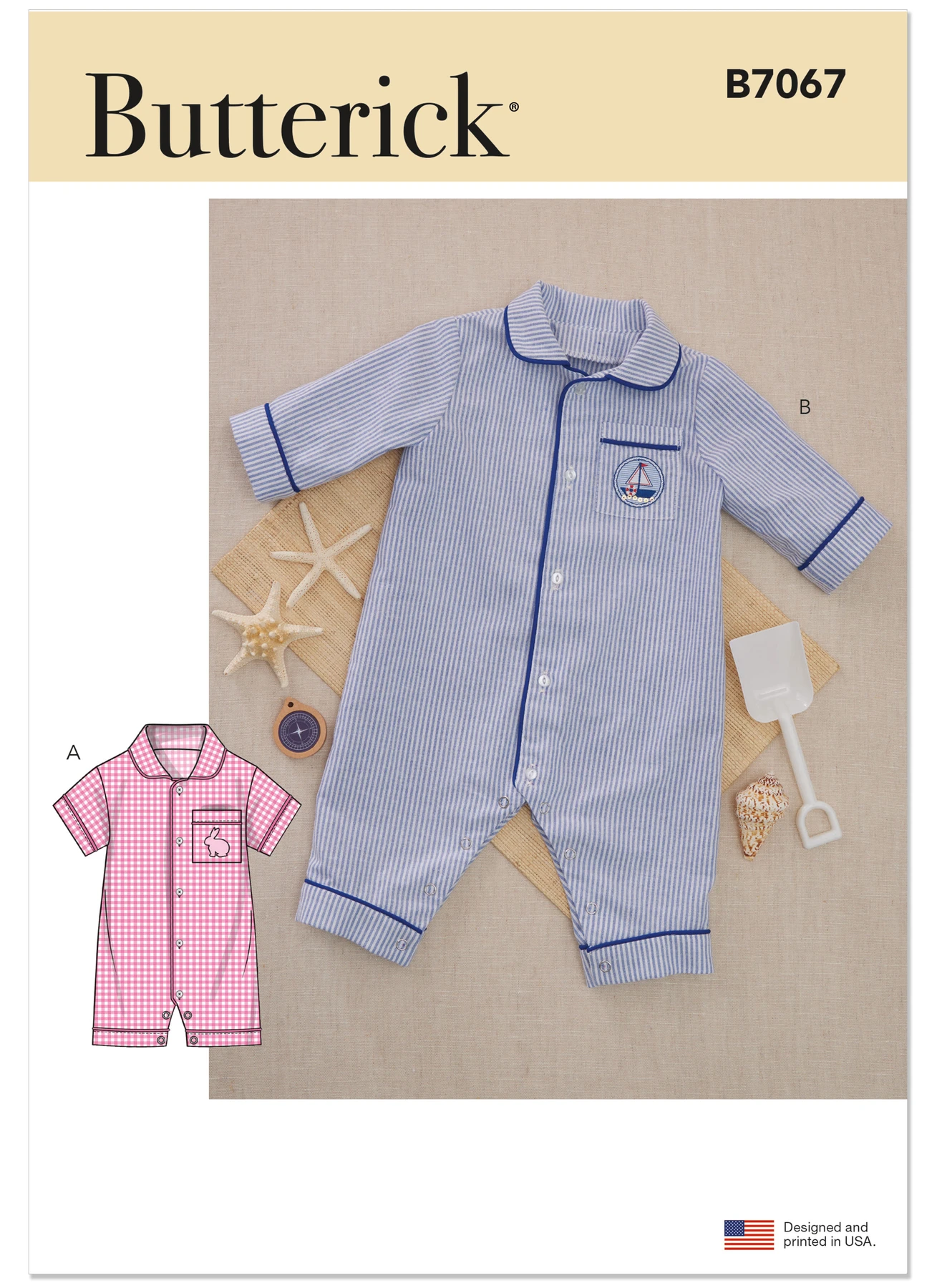 Butterick Sewing Pattern Babies Jumpsuit in Two Lengths (PDF) 1 Butterick Sewing Pattern Babies Jumpsuit in Two Lengths (PDF)