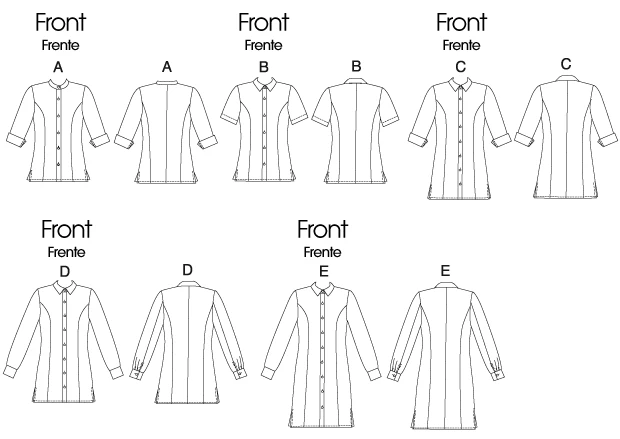 McCall's Sewing Pattern Misses'/Miss Petite/Women's/Women's Petite Shirts, Tunics and Shirtdress 10 McCall's Sewing Pattern Misses'/Miss Petite/Women's/Women's Petite Shirts, Tunics and Shirtdress