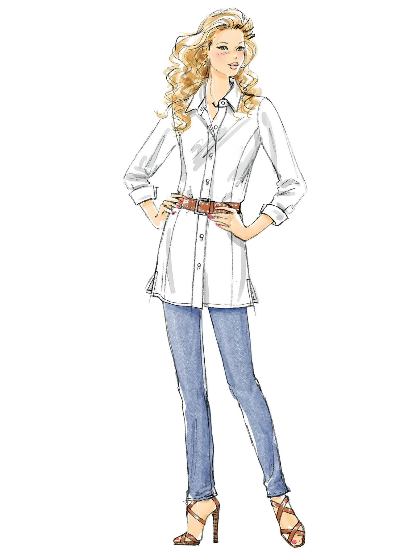 McCall's Sewing Pattern Misses'/Miss Petite/Women's/Women's Petite Shirts, Tunics and Shirtdress 2 McCall's Sewing Pattern Misses'/Miss Petite/Women's/Women's Petite Shirts, Tunics and Shirtdress