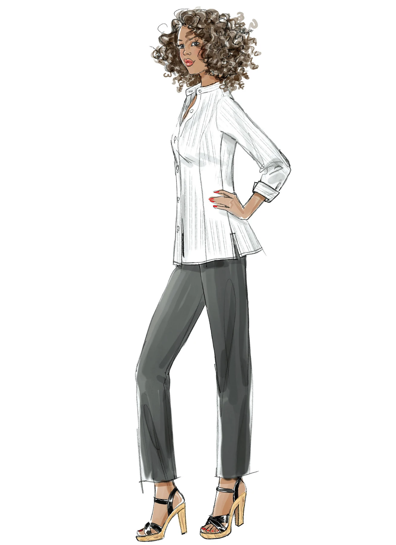 McCall's Sewing Pattern Misses'/Miss Petite/Women's/Women's Petite Shirts, Tunics and Shirtdress 4 McCall's Sewing Pattern Misses'/Miss Petite/Women's/Women's Petite Shirts, Tunics and Shirtdress