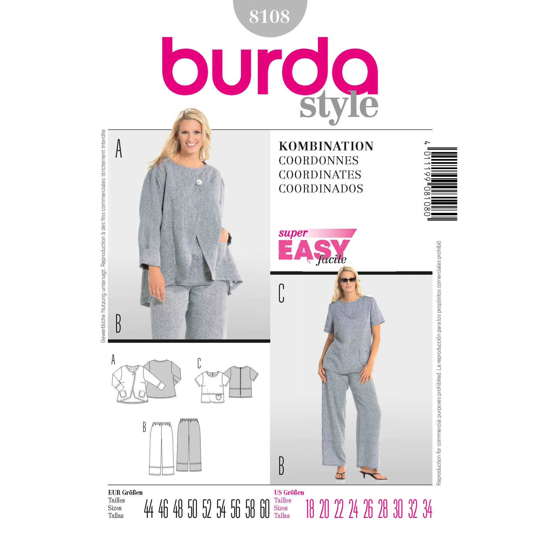 Burda Style Sewing Pattern Coordinates 15 Burda Style Sewing Pattern Coordinates