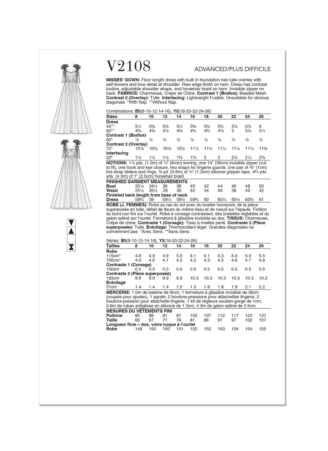 Vogue Patterns Misses' Gown by Badgley Mischka 4 Vogue Patterns Misses' Gown by Badgley Mischka