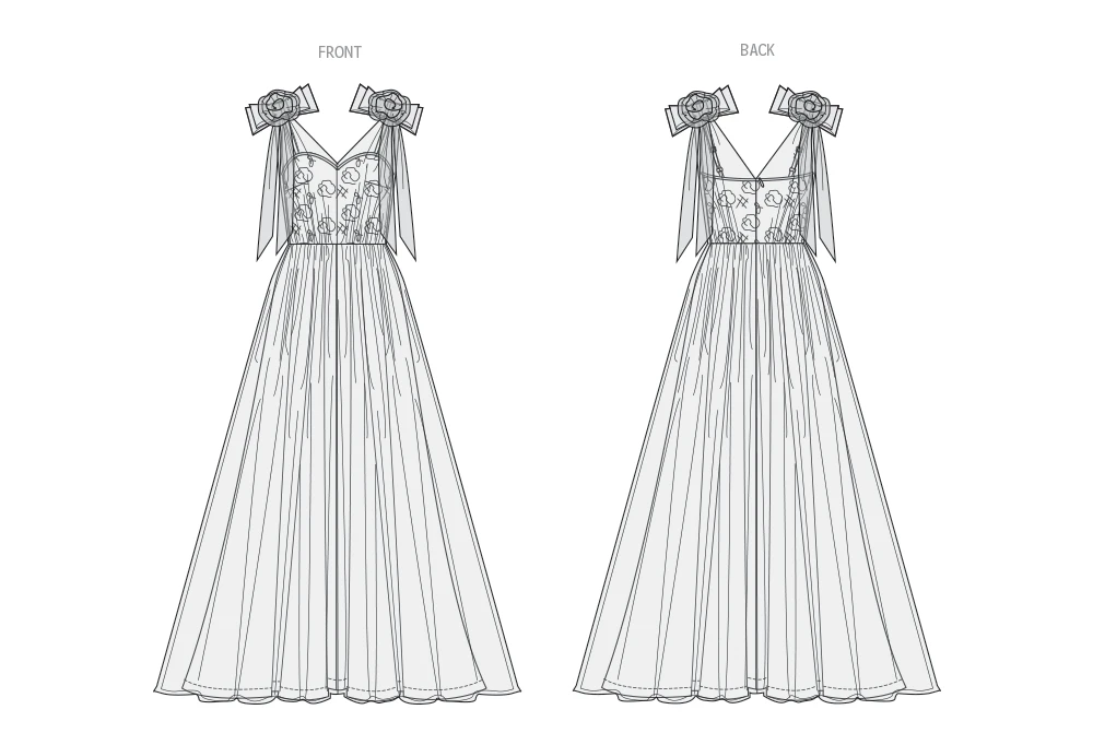 Vogue Patterns Misses' Gown by Badgley Mischka 5 Vogue Patterns Misses' Gown by Badgley Mischka