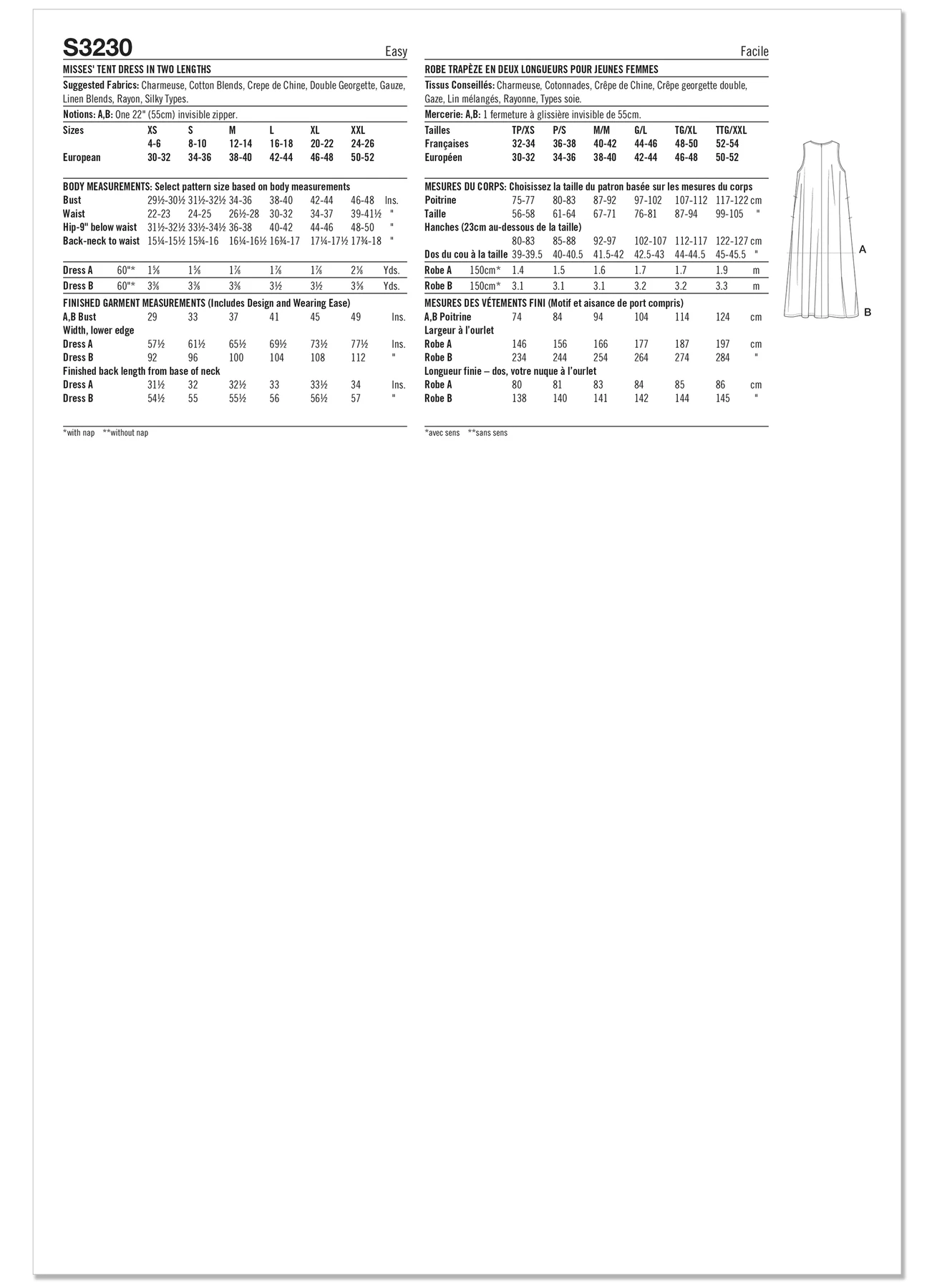 Simplicity Sewing Pattern Misses' Tent Dress in Two Lengths by Mimi G Style (PDF) 5 Simplicity Sewing Pattern Misses' Tent Dress in Two Lengths by Mimi G Style (PDF)