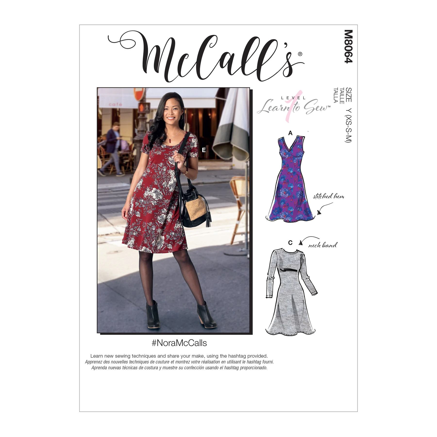 McCall's Sewing Pattern Misses' Knit Dresses with V, Crew or Scoop Necklines (PDF) 17 McCall's Sewing Pattern Misses' Knit Dresses with V, Crew or Scoop Necklines (PDF)