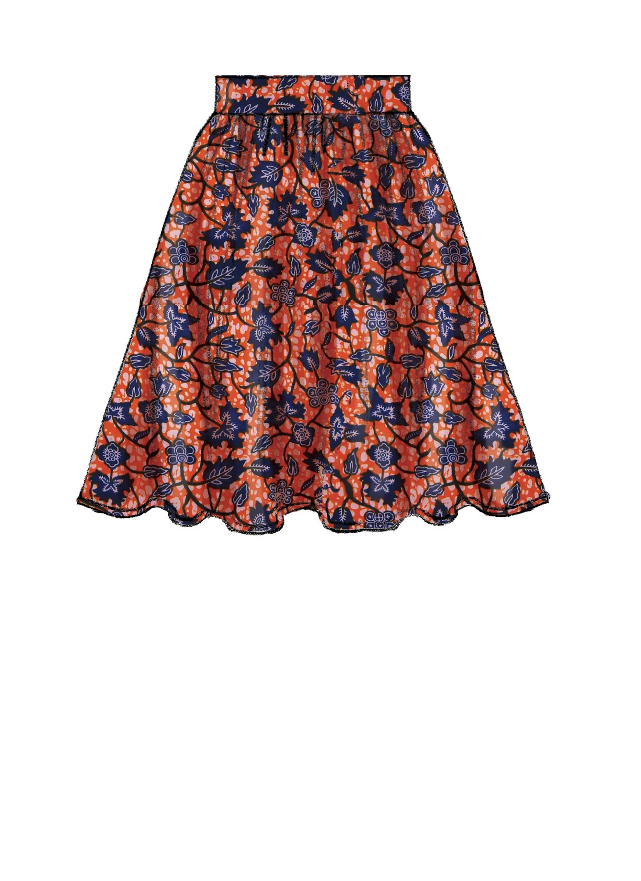 McCall's Sewing Pattern Misses' Gathered and Flared Skirts with Belt (PDF) 6 McCall's Sewing Pattern Misses' Gathered and Flared Skirts with Belt (PDF)