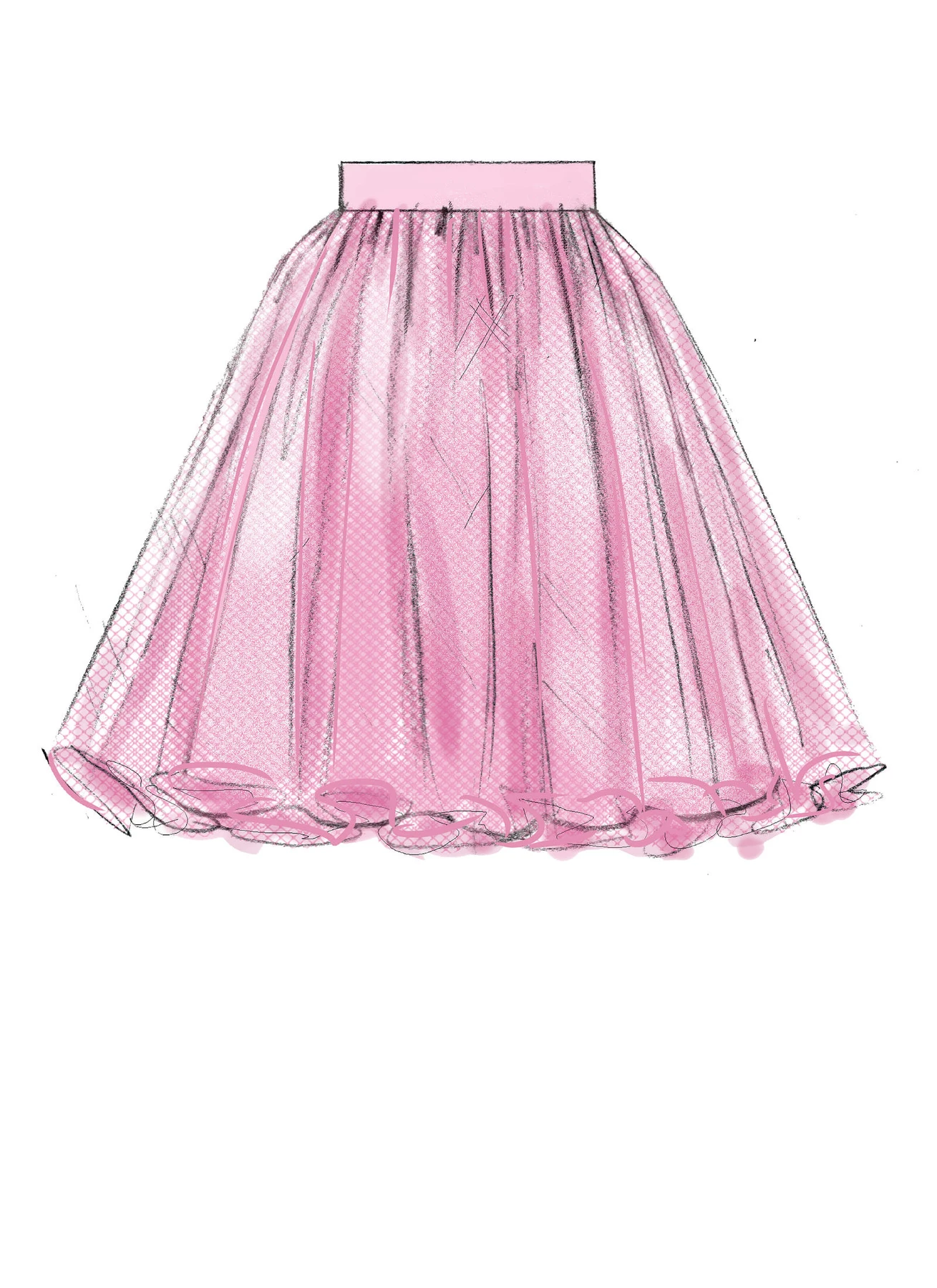 McCall's Sewing Pattern Misses' Gathered and Flared Skirts with Belt (PDF) 7 McCall's Sewing Pattern Misses' Gathered and Flared Skirts with Belt (PDF)