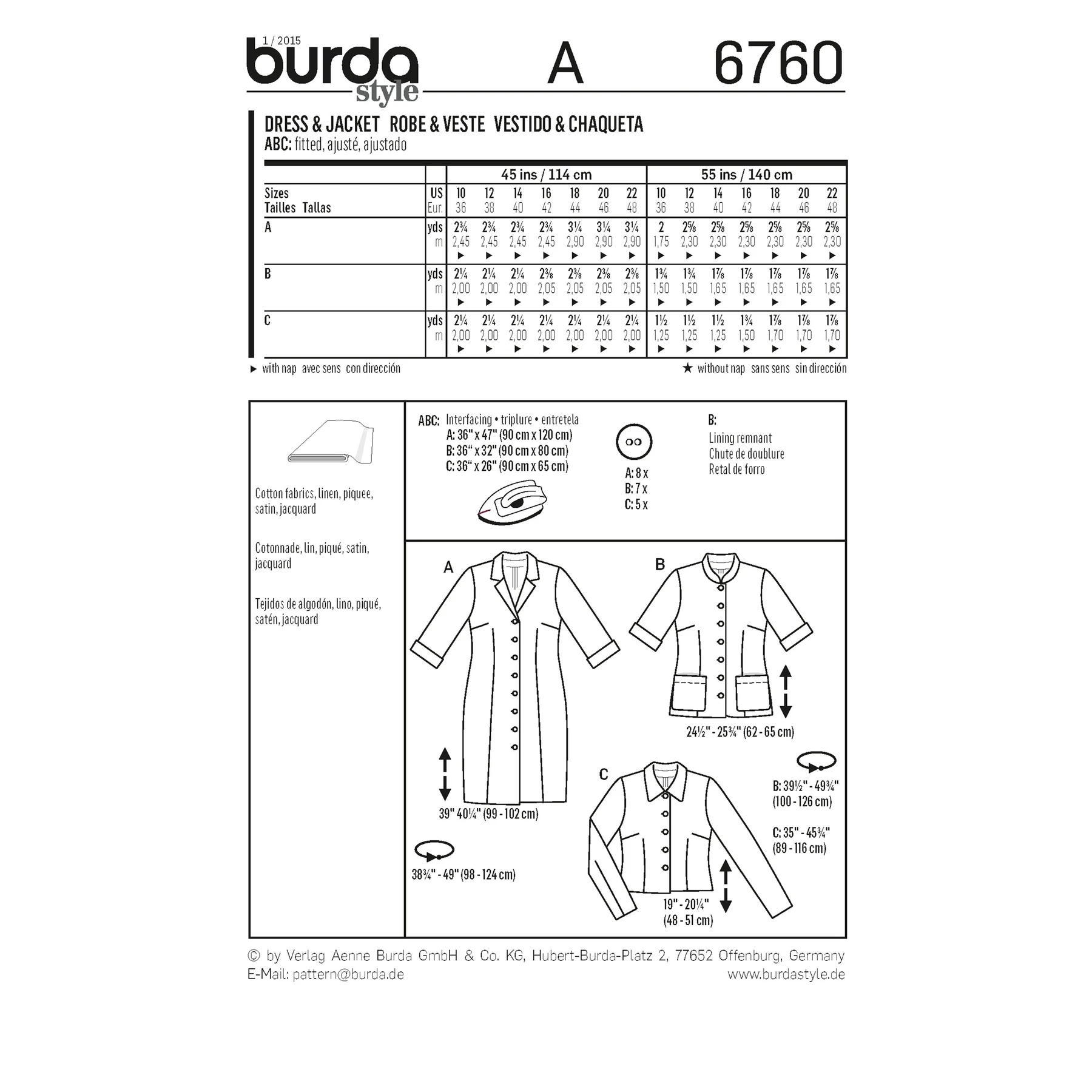 Burda Style Sewing Pattern Dresses