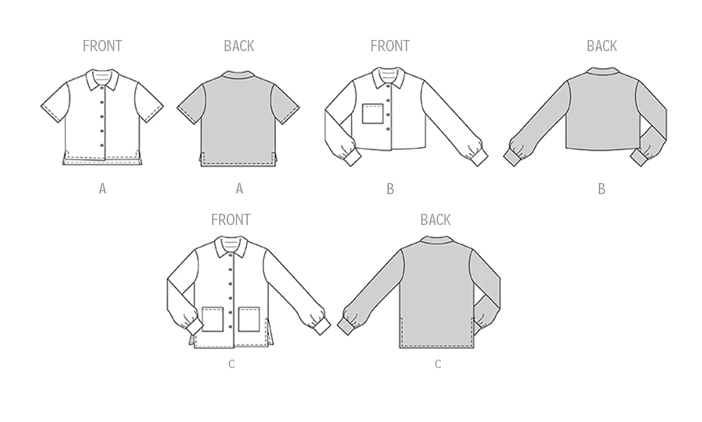 Burda Style Pattern 5646 Misses' Shirts 15 Burda Style Pattern 5646 Misses' Shirts