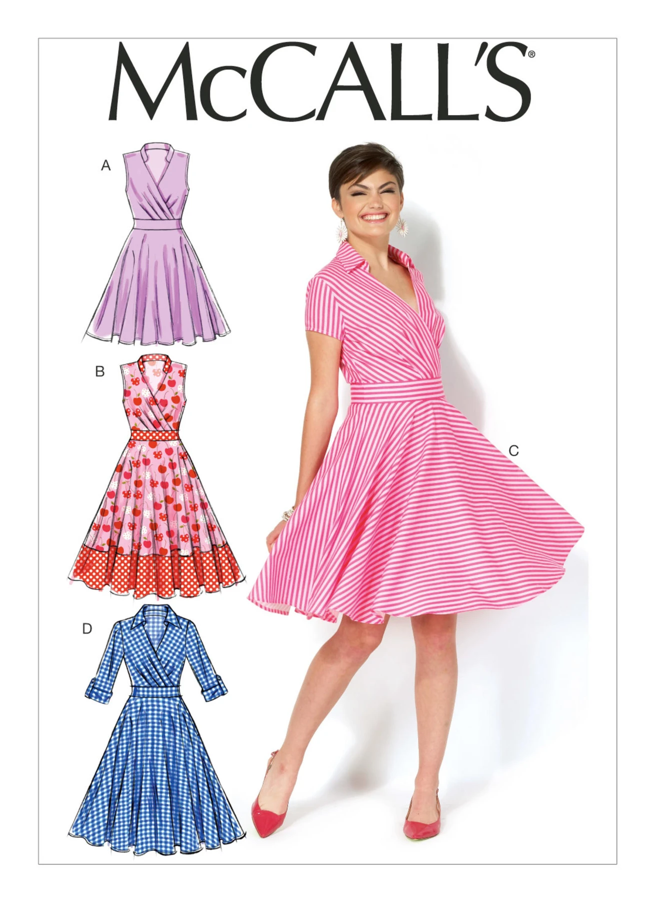 McCall's Sewing Pattern Misses' Surplice Dresses (PDF) 1 McCall's Sewing Pattern Misses' Surplice Dresses (PDF)