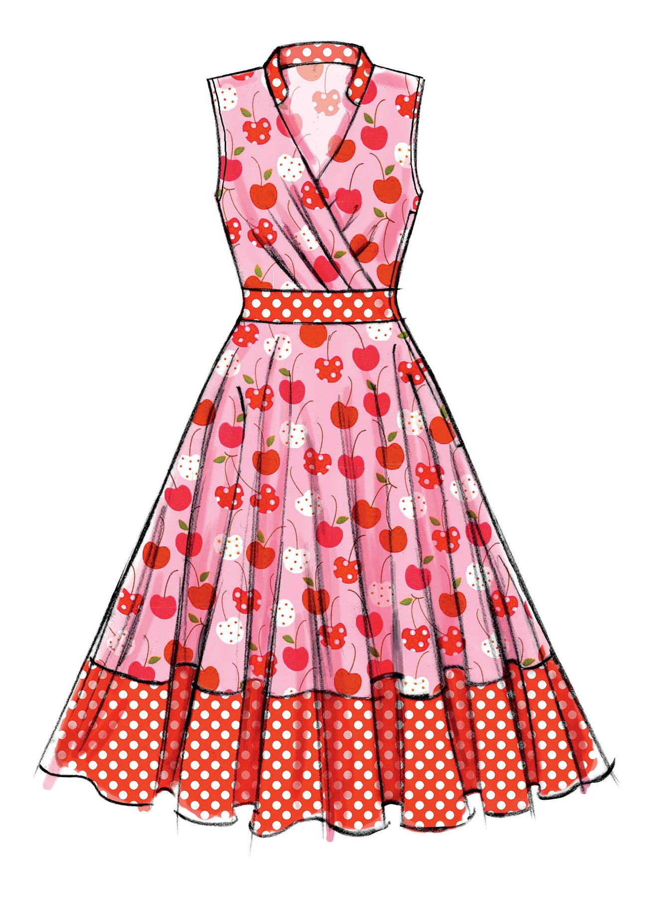 McCall's Sewing Pattern Misses' Surplice Dresses (PDF) 6 McCall's Sewing Pattern Misses' Surplice Dresses (PDF)
