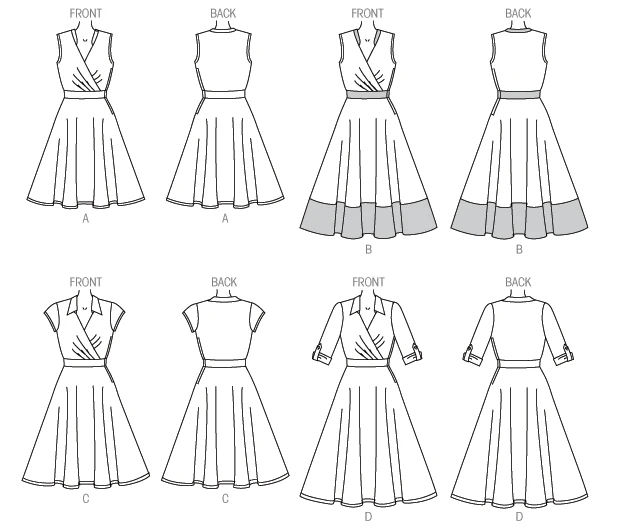 McCall's Sewing Pattern Misses' Surplice Dresses (PDF) 8 McCall's Sewing Pattern Misses' Surplice Dresses (PDF)