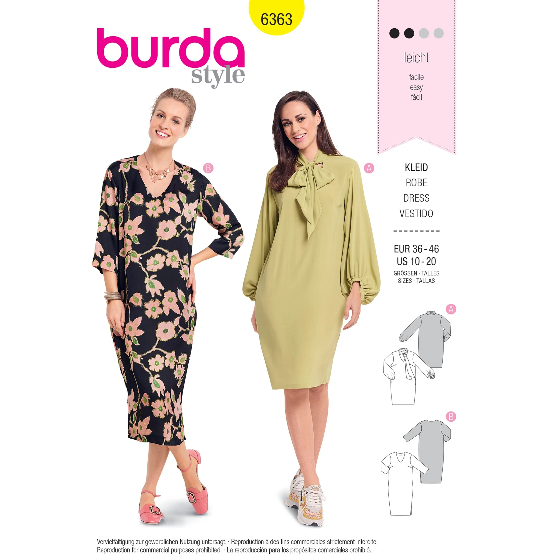 Burda Style Sewing Pattern Misses' Dresses 23 Burda Style Sewing Pattern Misses' Dresses