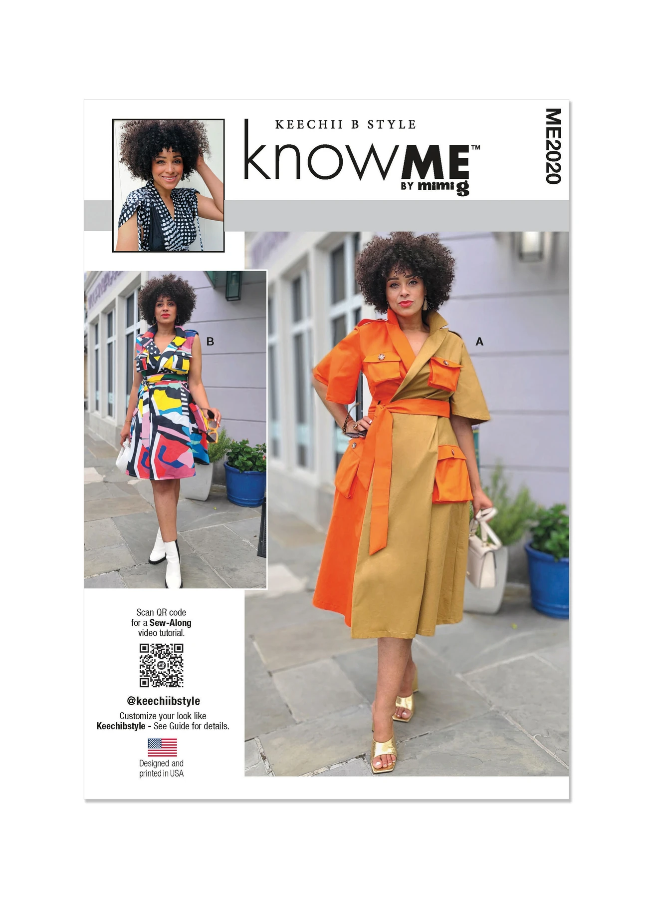 Know Me Sewing Pattern Misses' and Women's Wrap Dress With Belt by Keechii B Style (PDF) 1 Know Me Sewing Pattern Misses' and Women's Wrap Dress With Belt by Keechii B Style (PDF)