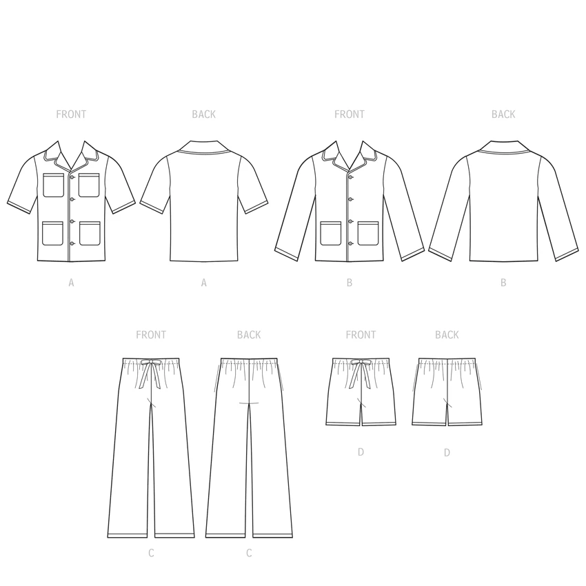 McCall's Sewing Pattern Men's Pajamas (PDF) 7 McCall's Sewing Pattern Men's Pajamas (PDF)