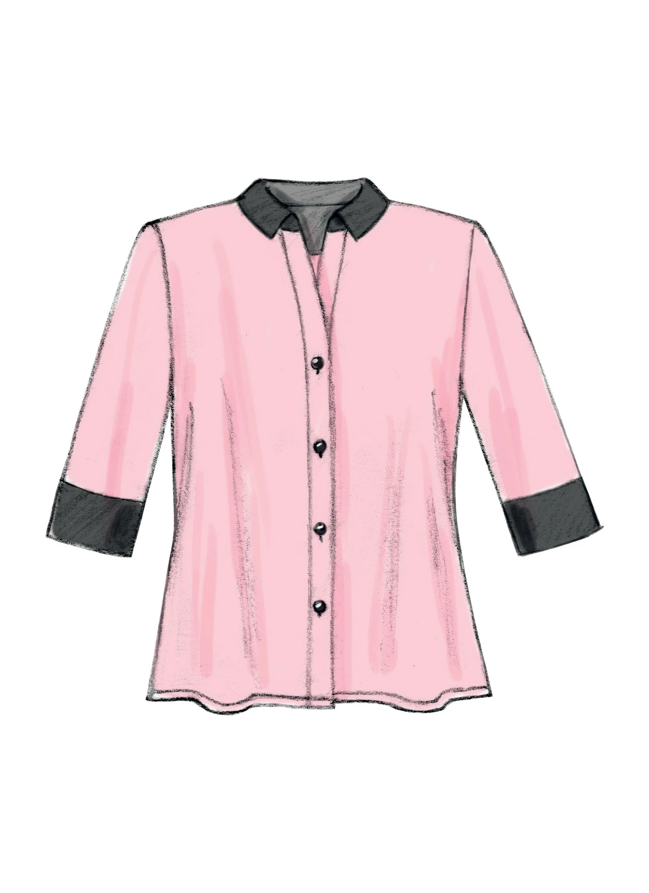 McCall's Sewing Pattern Misses' Button-Down Tops and Tunic (PDF) 5 McCall's Sewing Pattern Misses' Button-Down Tops and Tunic (PDF)
