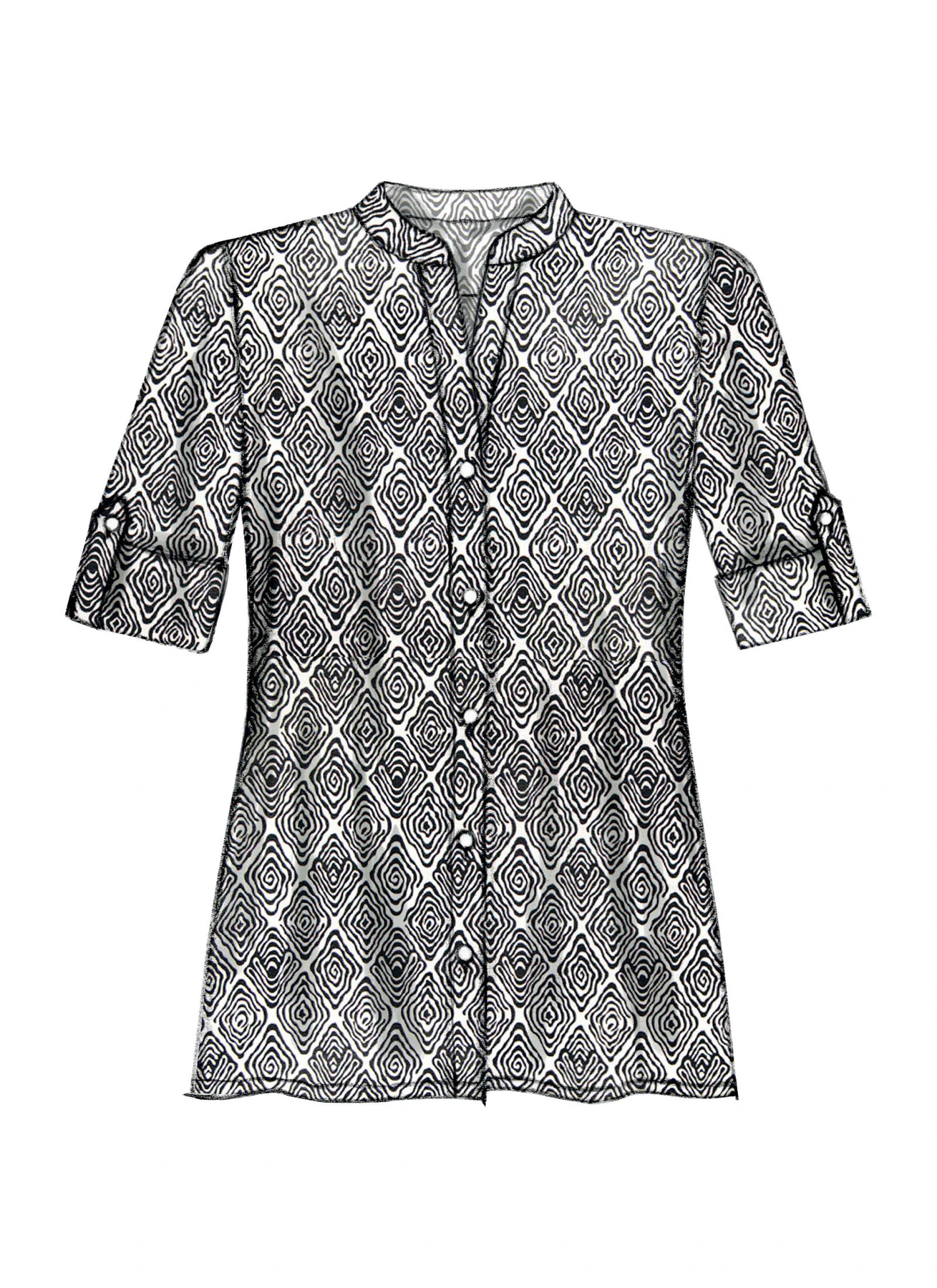McCall's Sewing Pattern Misses' Button-Down Tops and Tunic (PDF) 7 McCall's Sewing Pattern Misses' Button-Down Tops and Tunic (PDF)