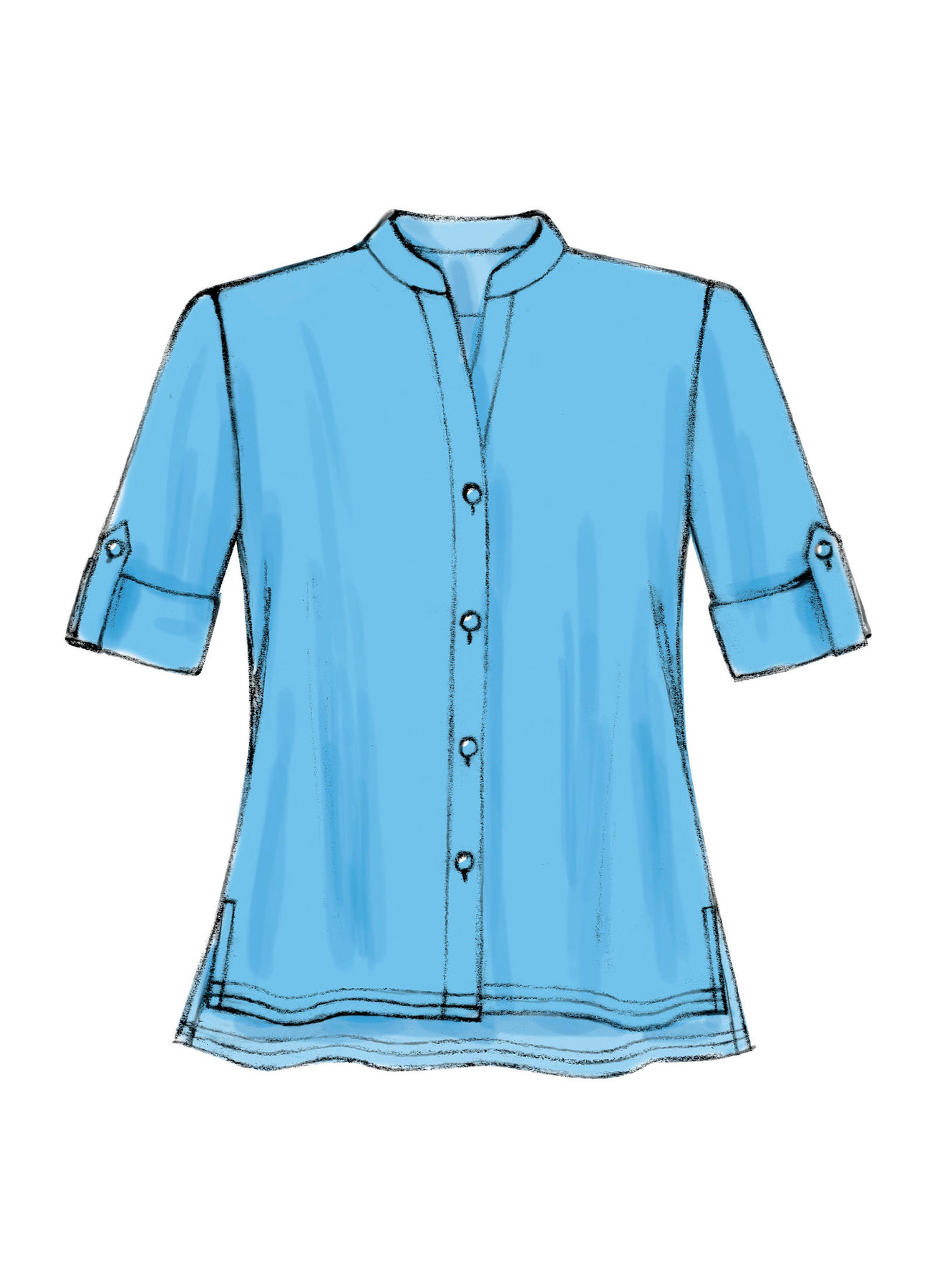 McCall's Sewing Pattern Misses' Button-Down Tops and Tunic (PDF) 9 McCall's Sewing Pattern Misses' Button-Down Tops and Tunic (PDF)