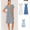 New Look Sewing Pattern Misses' Dress in Two Lengths with Sleeve Variations 12 New Look Sewing Pattern Misses' Dress in Two Lengths with Sleeve Variations