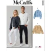 McCall's Sewing Pattern Unisex Jacket with Collar Variations (PDF)