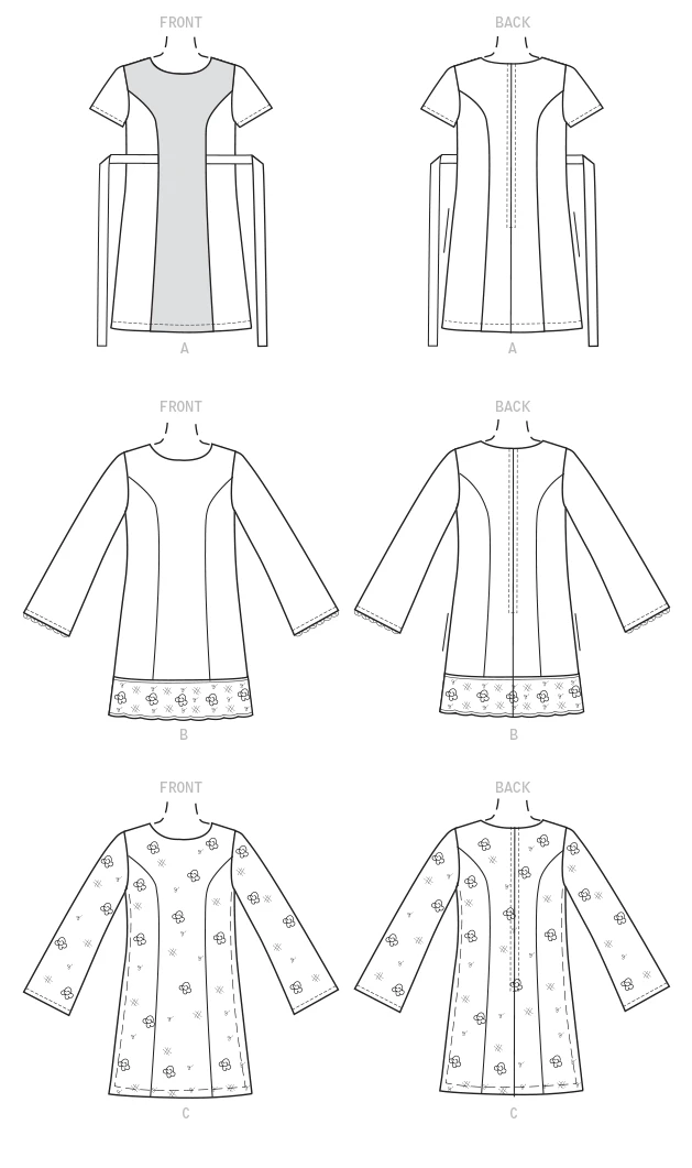McCall's Sewing Pattern Girls' Princess Seam Dresses with Contrasts (PDF) 6 McCall's Sewing Pattern Girls' Princess Seam Dresses with Contrasts (PDF)
