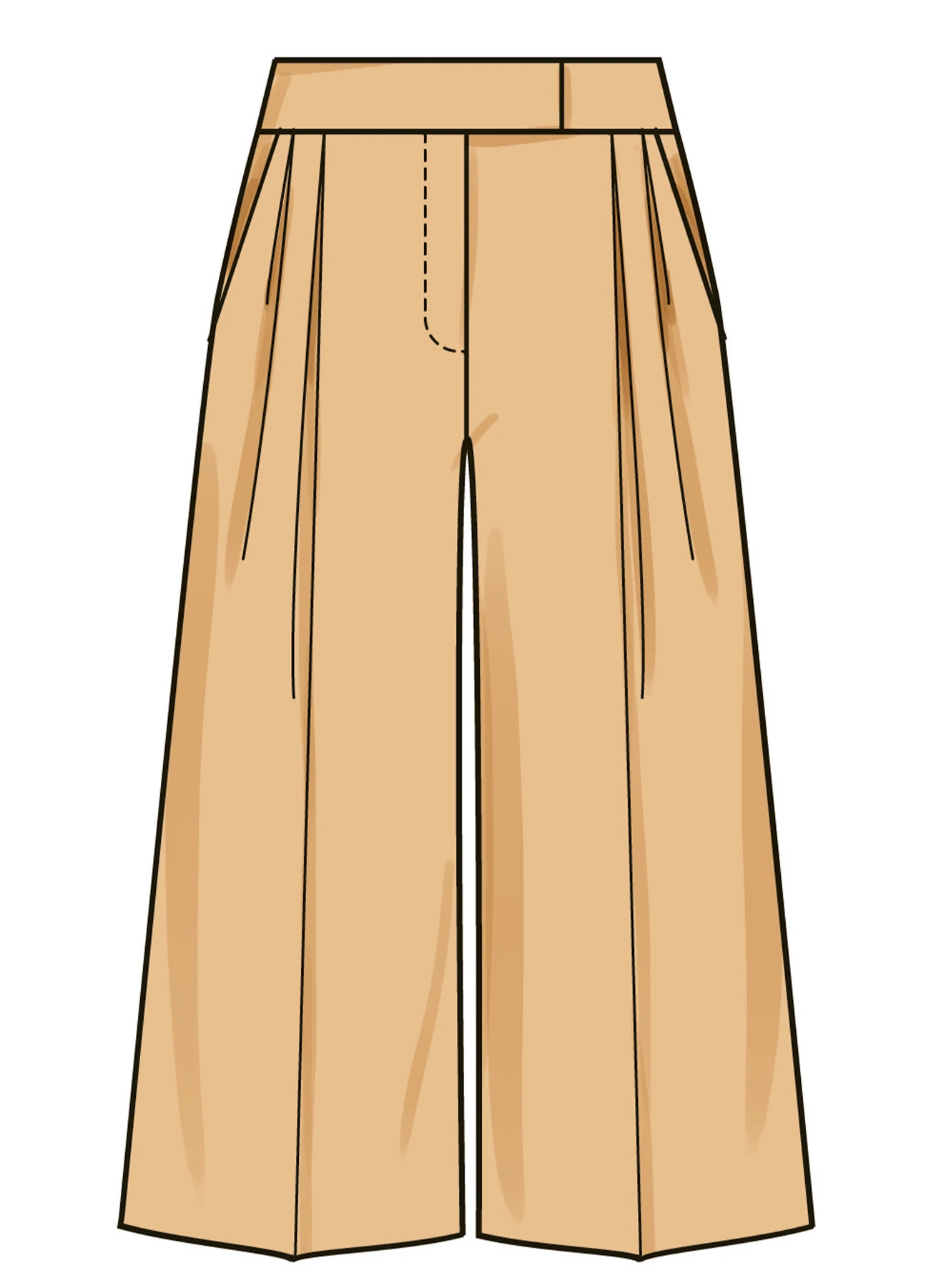 Simplicity Sewing Pattern Misses' Wide Leg Pleated Pants with Length and Waistband Variations (PDF) 3 Simplicity Sewing Pattern Misses' Wide Leg Pleated Pants with Length and Waistband Variations (PDF)