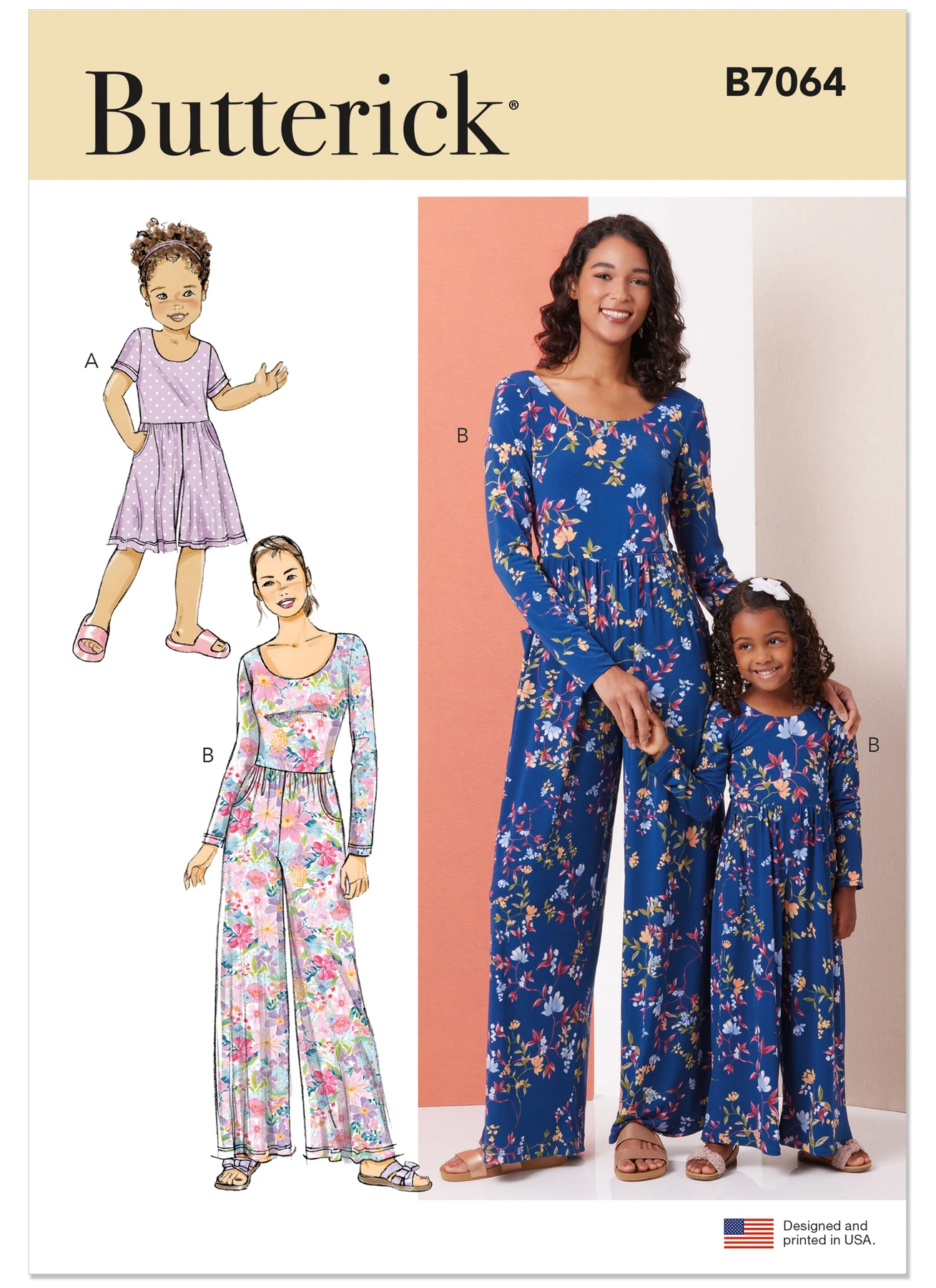 Butterick Sewing Pattern Children's and Misses' Knit Romper and Jumpsuit 1 Butterick Sewing Pattern Children's and Misses' Knit Romper and Jumpsuit