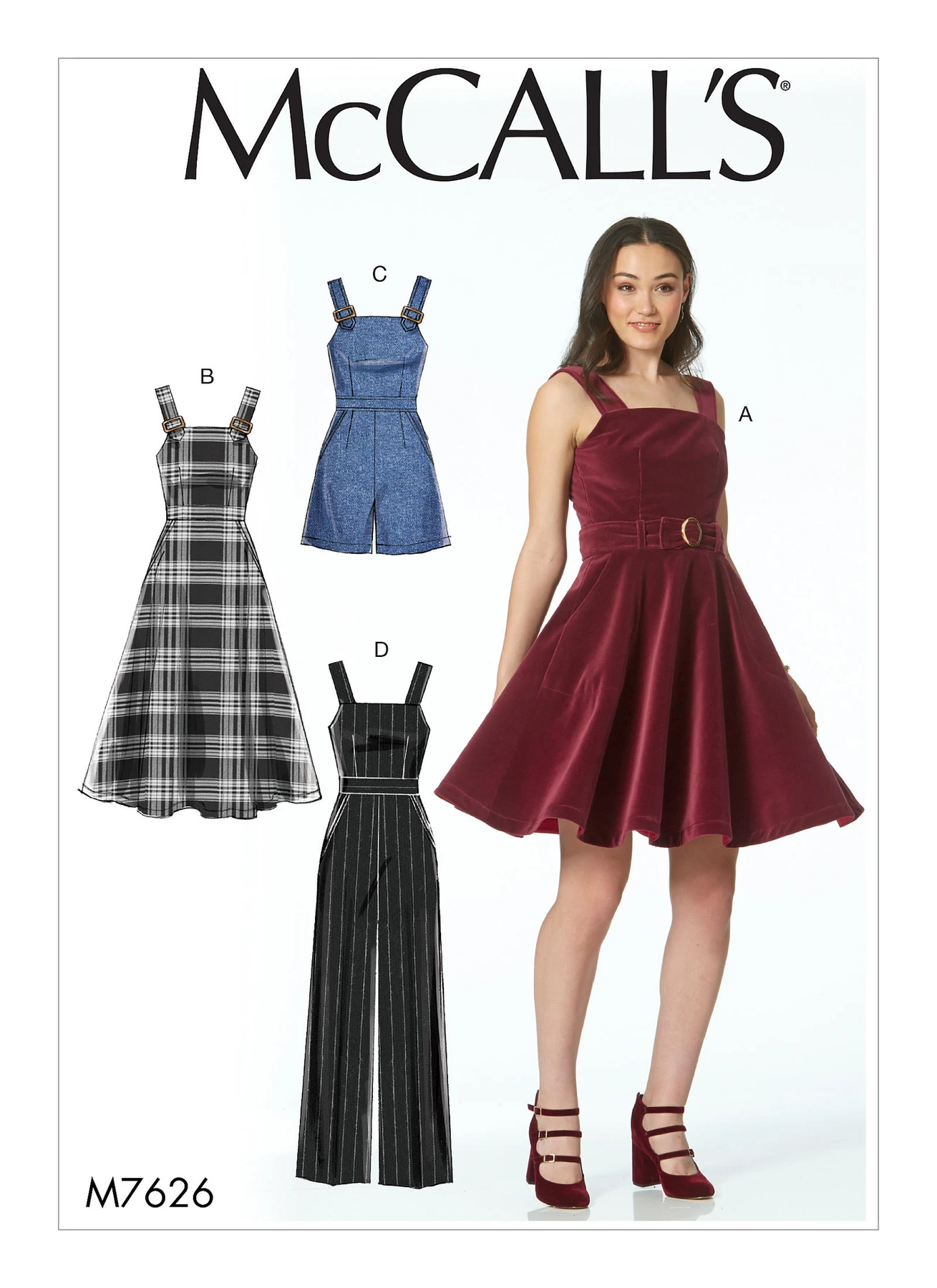 McCall's Sewing Pattern Misses' Dresses, Belt, Romper, and Jumpsuit with Pockets 1 McCall's Sewing Pattern Misses' Dresses, Belt, Romper, and Jumpsuit with Pockets