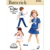Butterick Sewing Pattern 1960s Children's Skirt, Overblouse, Pants, Shorts and Dickey