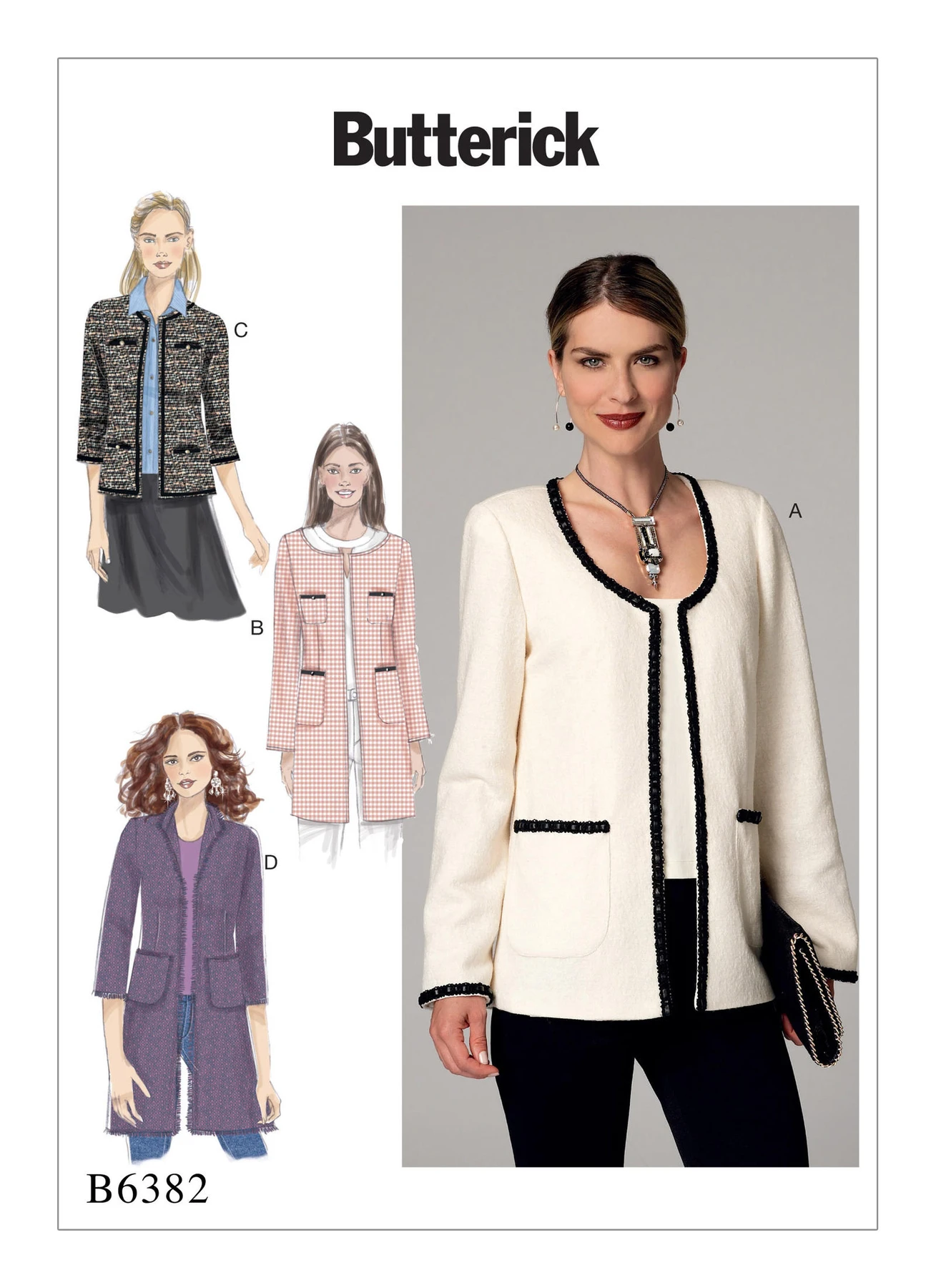 Butterick Sewing Pattern Misses' Open-Front Jackets with Patch Pockets (PDF) 1 Butterick Sewing Pattern Misses' Open-Front Jackets with Patch Pockets (PDF)