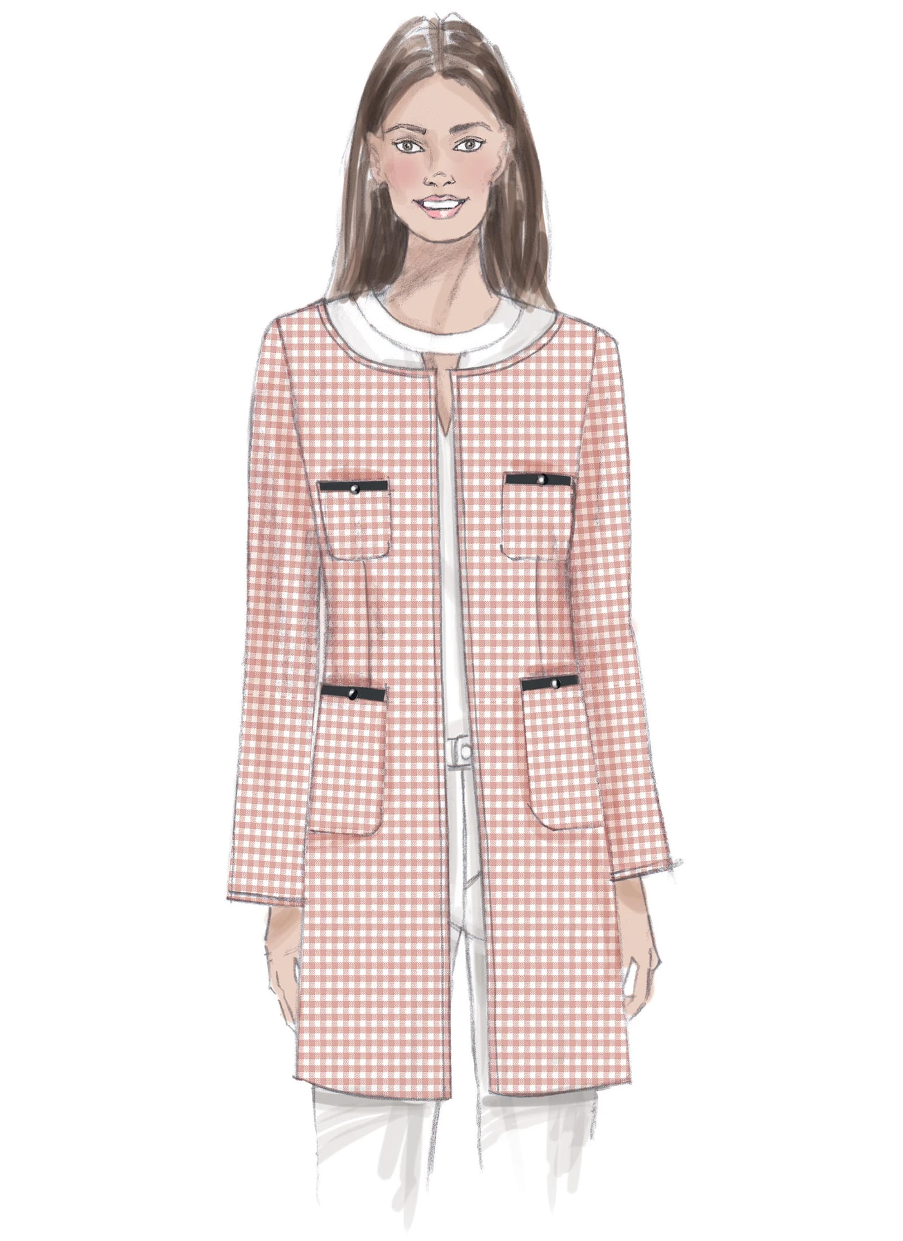 Butterick Sewing Pattern Misses' Open-Front Jackets with Patch Pockets (PDF) 3 Butterick Sewing Pattern Misses' Open-Front Jackets with Patch Pockets (PDF)