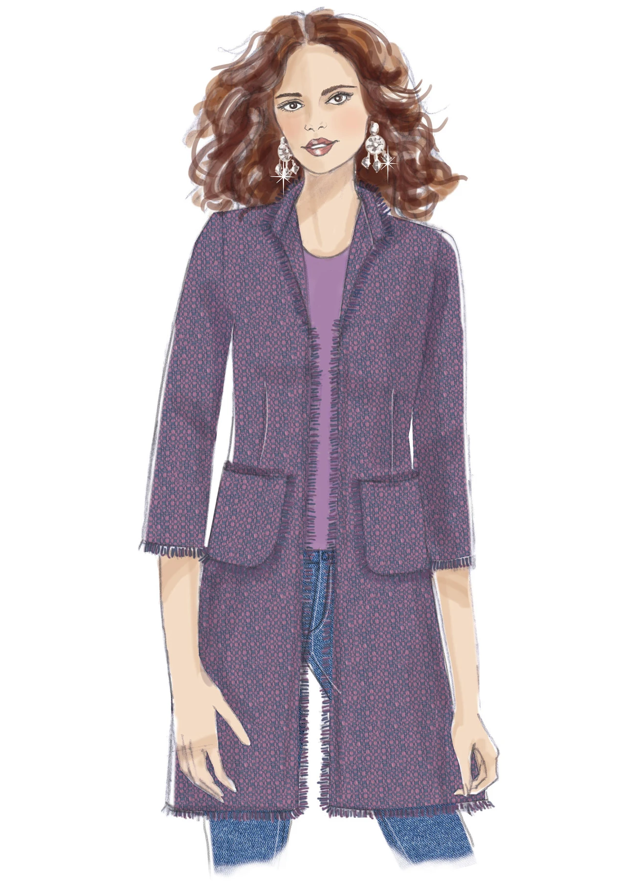 Butterick Sewing Pattern Misses' Open-Front Jackets with Patch Pockets (PDF) 4 Butterick Sewing Pattern Misses' Open-Front Jackets with Patch Pockets (PDF)
