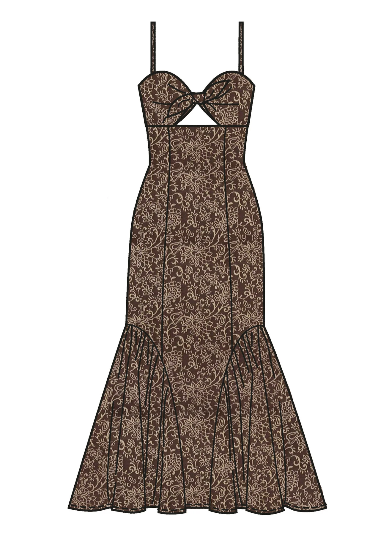 McCall's Sewing Pattern Misses' Tie Front Cutout Dress (PDF) 4 McCall's Sewing Pattern Misses' Tie Front Cutout Dress (PDF)