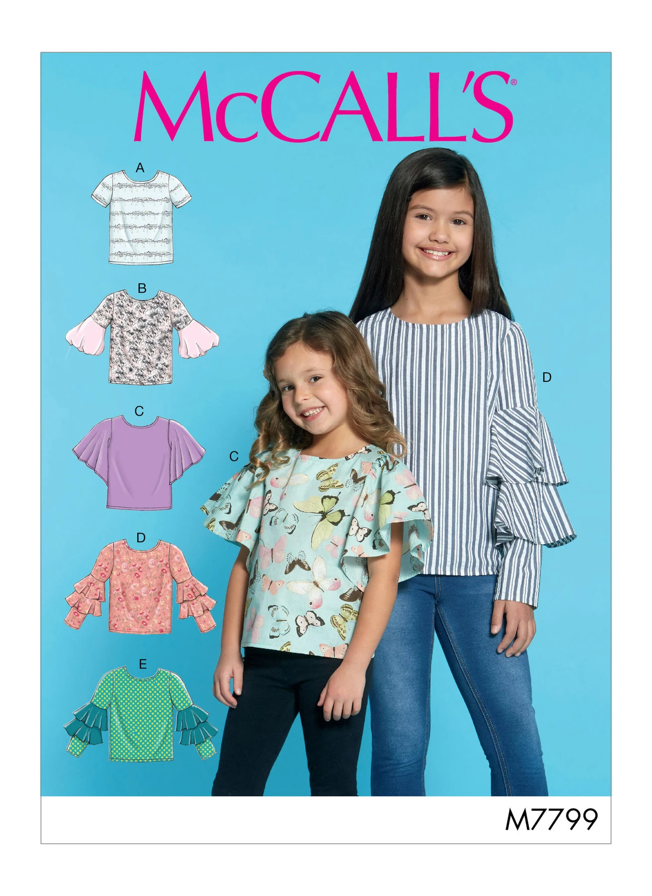 McCall's Sewing Pattern Children's/Girls' Tops (PDF) 1 McCall's Sewing Pattern Children's/Girls' Tops (PDF)
