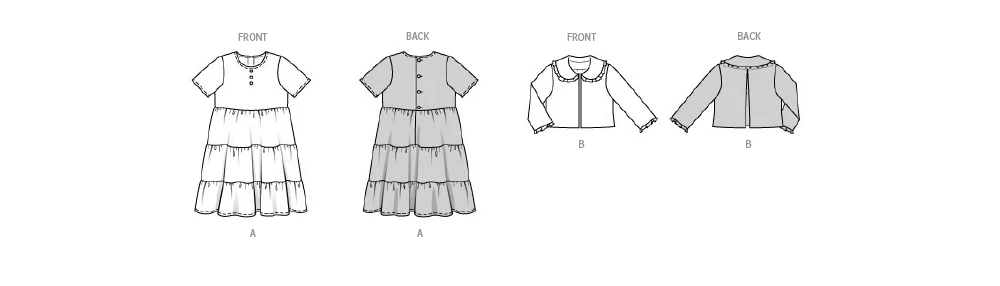 Burda Style Sewing Pattern 9225 Children's Jacket & Dress 11 Burda Style Sewing Pattern 9225 Children's Jacket & Dress