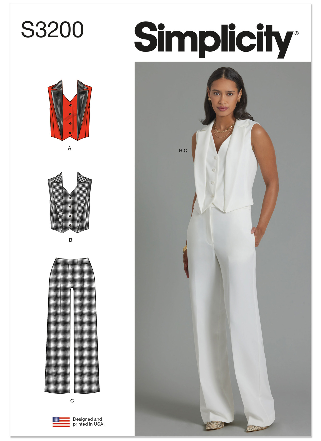 Simplicity Sewing Pattern Misses' Vest and Pants (PDF) 1 Simplicity Sewing Pattern Misses' Vest and Pants (PDF)