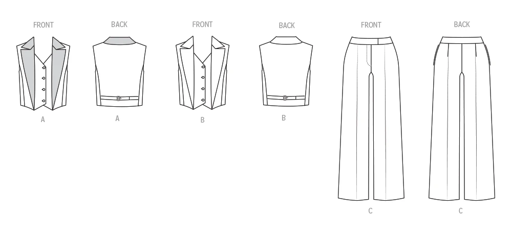 Simplicity Sewing Pattern Misses' Vest and Pants (PDF) 10 Simplicity Sewing Pattern Misses' Vest and Pants (PDF)