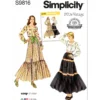 Simplicity Sewing Pattern 1970s Misses' Blouse and Skirts 15 Simplicity Sewing Pattern 1970s Misses' Blouse and Skirts