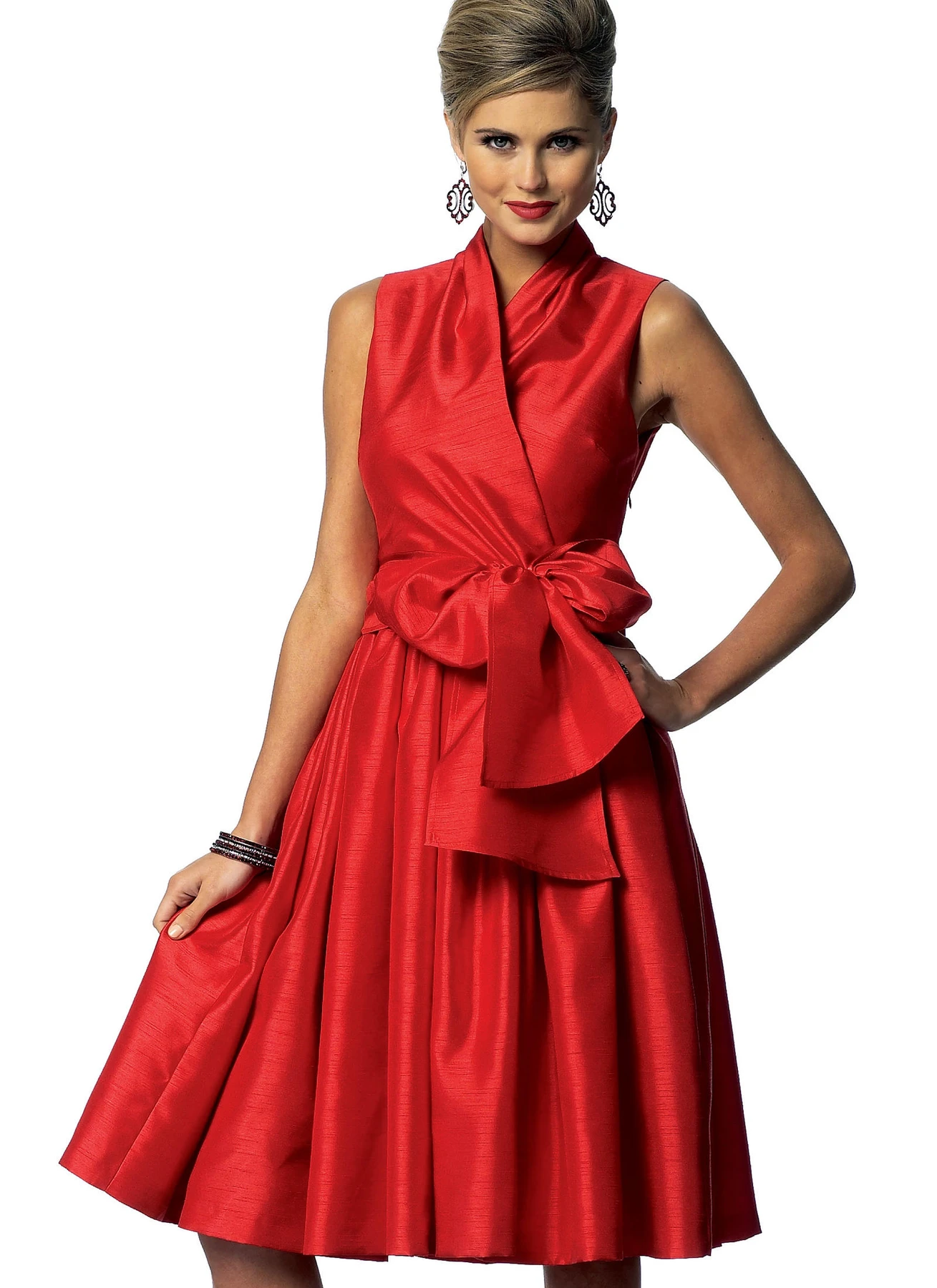 Butterick Sewing Pattern Misses' Oversized Waist-Bow Dresses 6 Butterick Sewing Pattern Misses' Oversized Waist-Bow Dresses