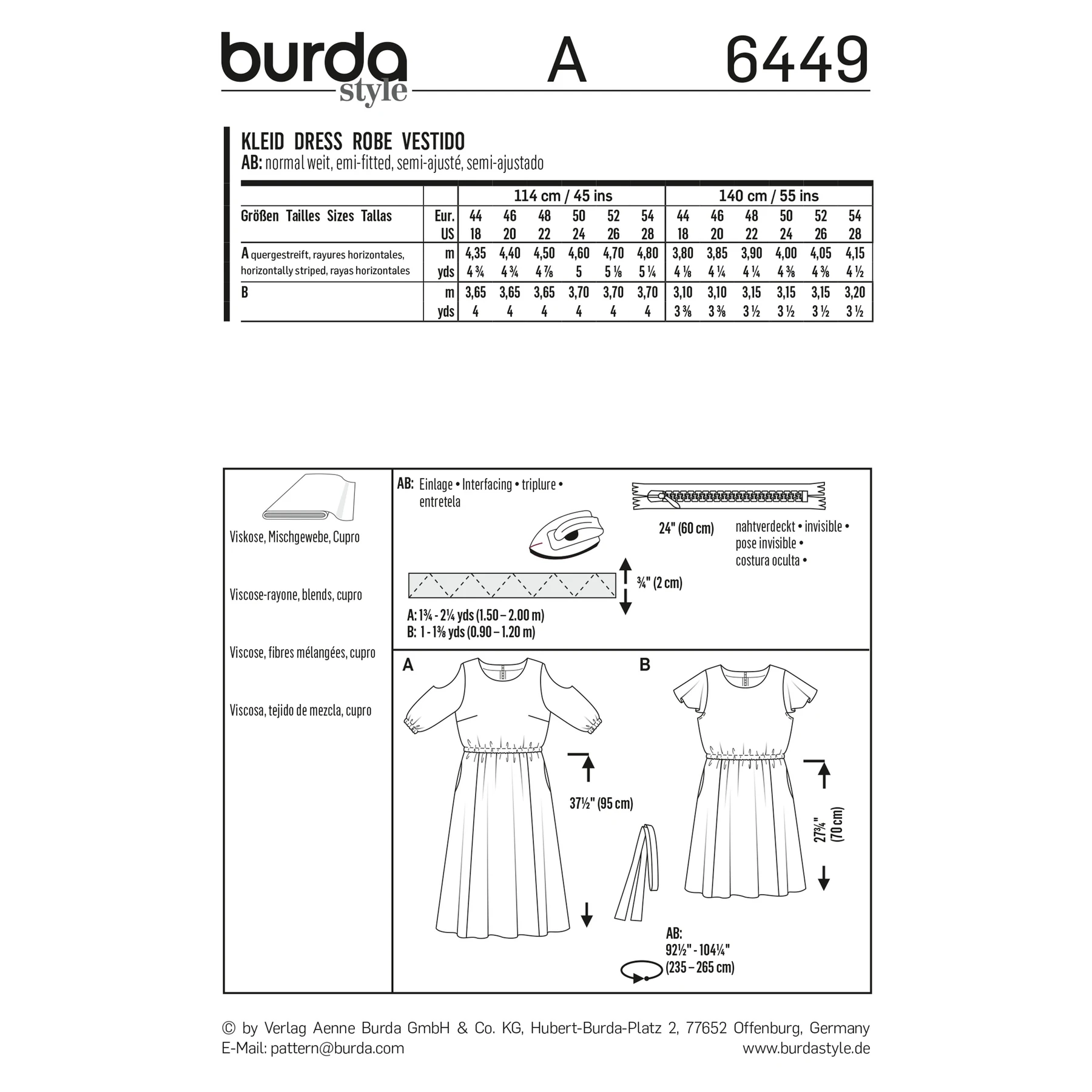 Burda Style Sewing Pattern Women's Summer Dresses 4 Burda Style Sewing Pattern Women's Summer Dresses