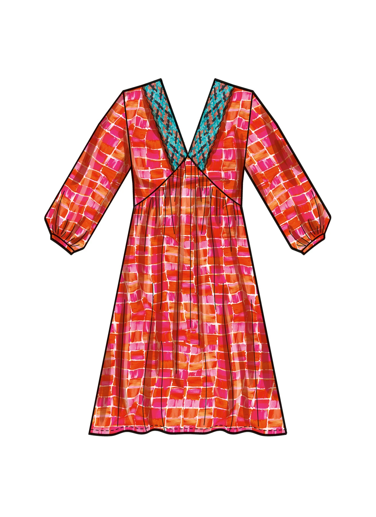 Simplicity Sewing Pattern Misses' Empire Dress 3 Simplicity Sewing Pattern Misses' Empire Dress