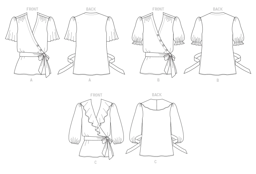Butterick Sewing Pattern Misses' Top (PDF) 11 Butterick Sewing Pattern Misses' Top (PDF)