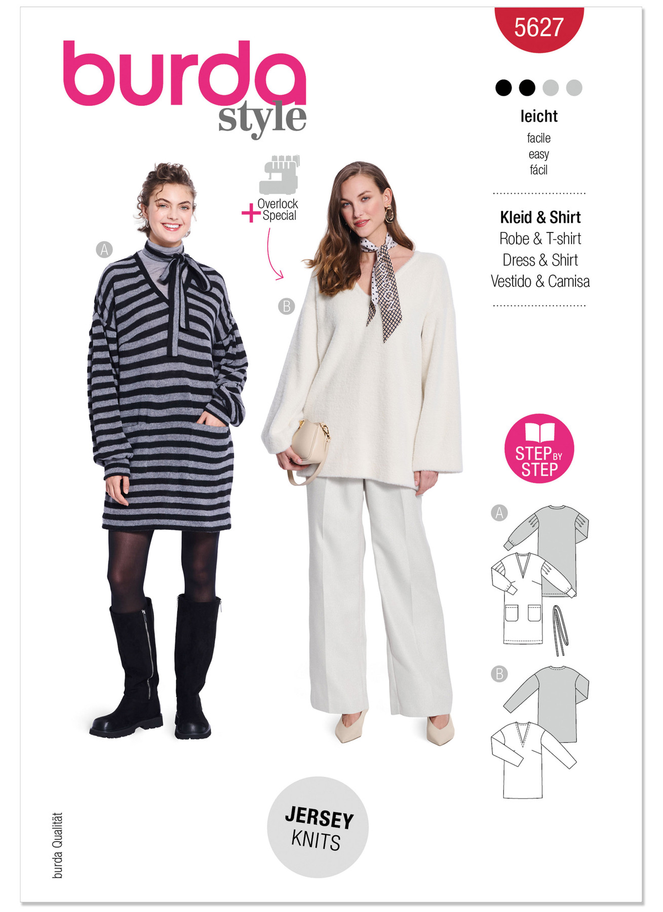 Burda Style Pattern 5627 Misses' Dress and Sweater