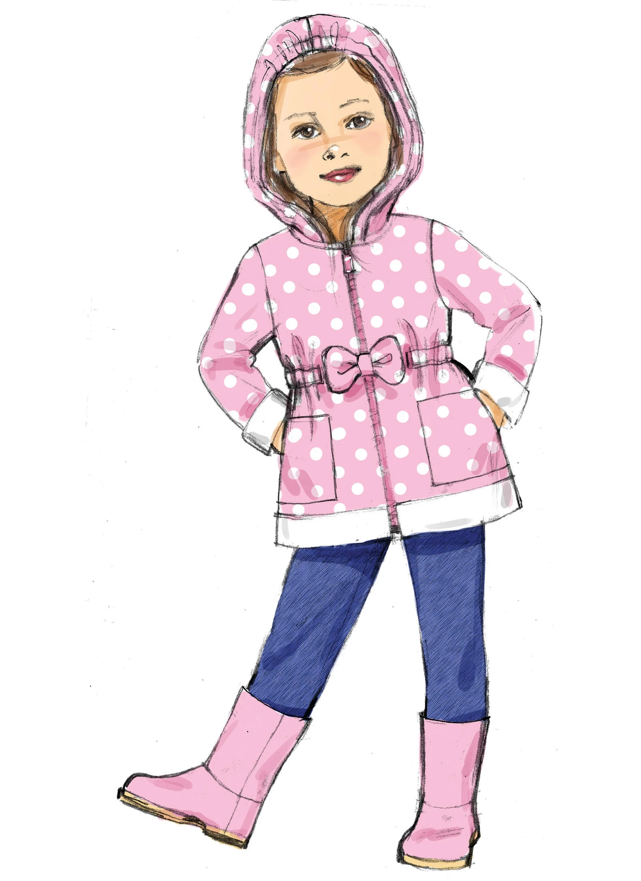 Butterick Sewing Pattern Children's/Girls' Vest and Jackets with Hood (PDF) 4 Butterick Sewing Pattern Children's/Girls' Vest and Jackets with Hood (PDF)