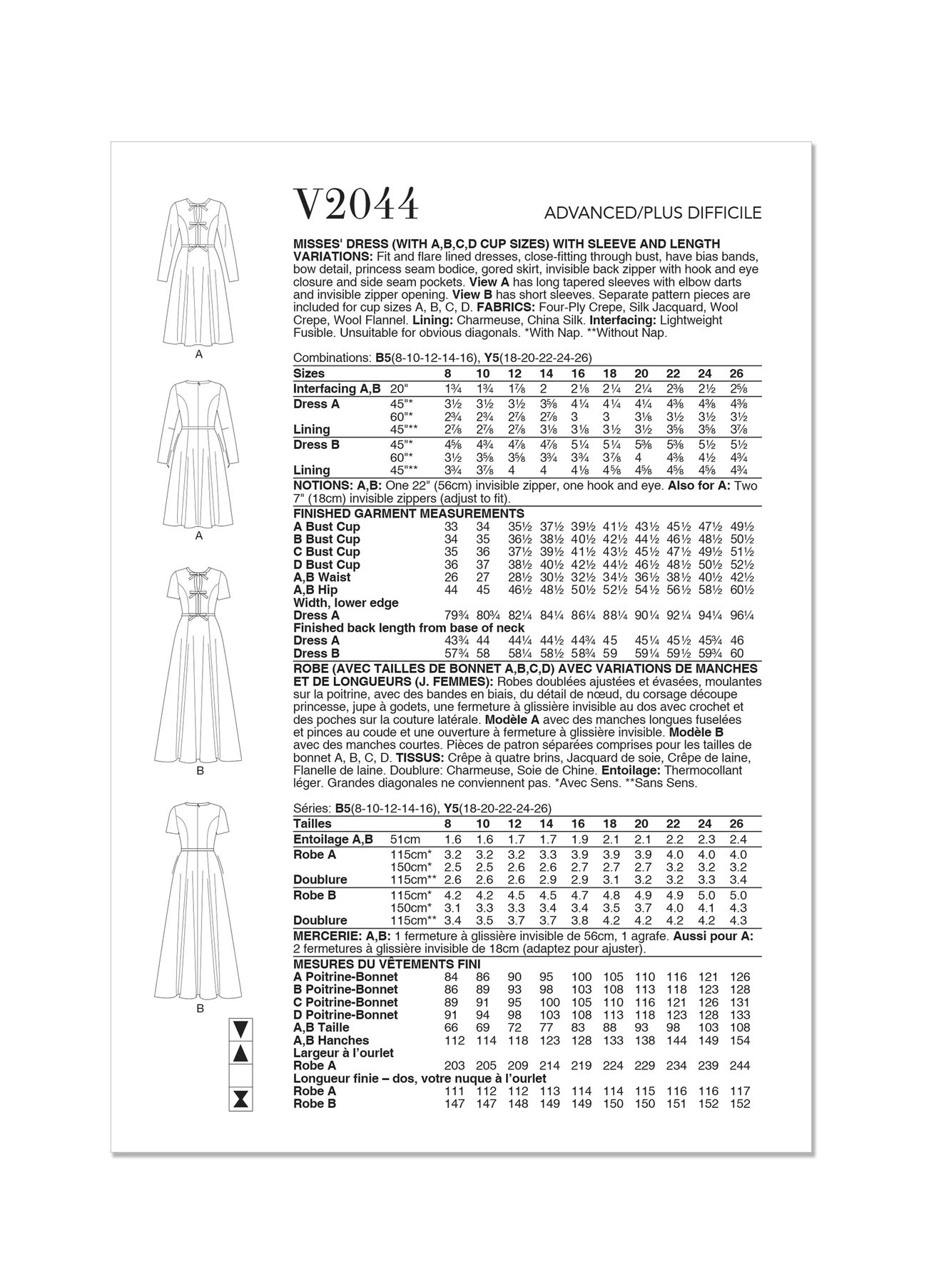 Vogue Patterns Misses' Dress with Sleeve and Length Variations (PDF) 7 Vogue Patterns Misses' Dress with Sleeve and Length Variations (PDF)